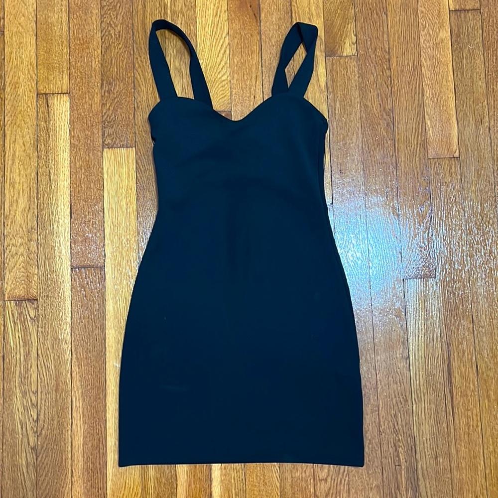 Zara black mini dress size: small